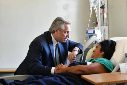 Presidente argentino visita a Milagro Sala