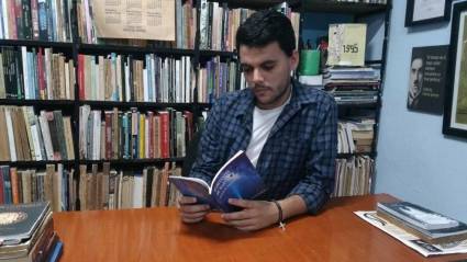 Brian Pablo Lleonart, poeta y vicepresidente de la AHS en Matanzas.