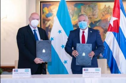 Firma de Memorando de Entendimiento entre Honduras y Cuba