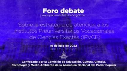 Foro debate sobre los institutos preuniversitarios vocacionales de ciencias exactas