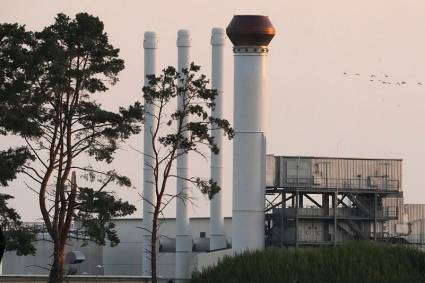 Una vista de la planta industrial del oleoducto Nord Stream 1, que volverá a hacer una parada de mantenimiento.