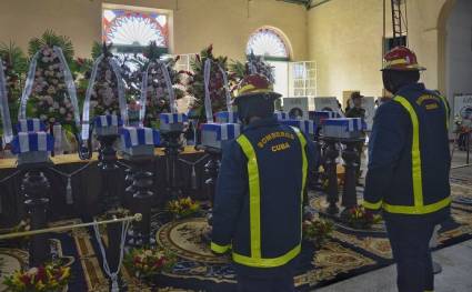 Despedida a los bomberos