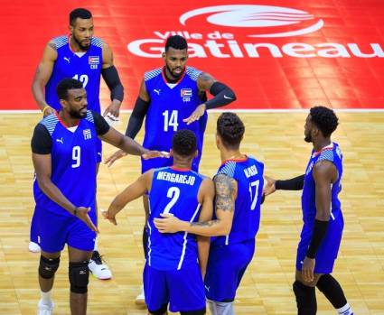 Equipo masculino de voleibol cubano