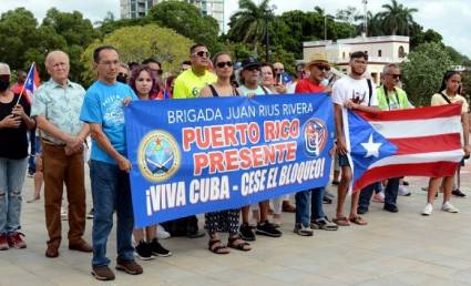 Boricuas solidarios con Cuba