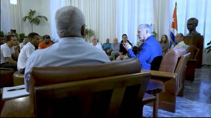 Encuentro de Miguel Díaz-Canel Bermúdez con sectores de la sociedad cubana