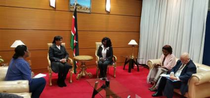 Delegación cubana para toma de posesión en Kenya