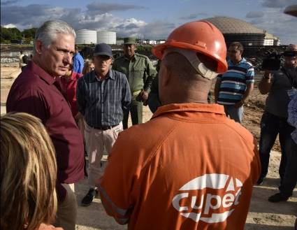 Visita de Díaz-Canel a Matanzas