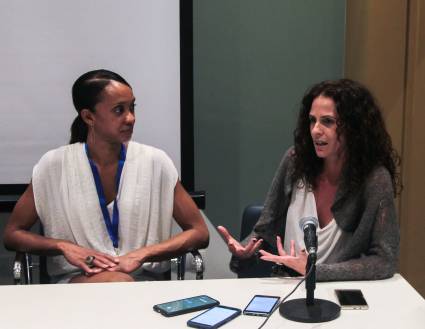 Catherine Zuaznábar (izquierda) y Sandra Ramy ofrecieron detalles a la prensa sobre la presentación de Sacre en Cuba.