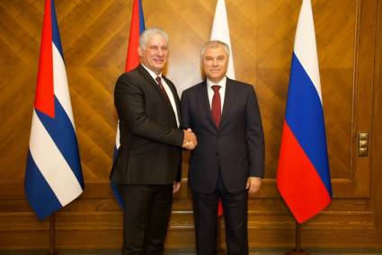 Presidente Miguel Díaz-Canel realiza intervención especial en la Duma Estatal de Rusia