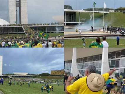 Manifestantes bolsonaristas invadieron las sedes de instancias gubernamentales y judiciales en Brasilia.