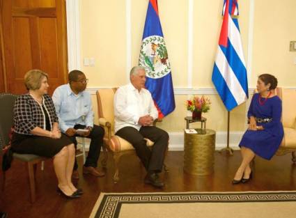 Presidente Díaz-Canel se reúne con gobernadora Froyla Tzalam