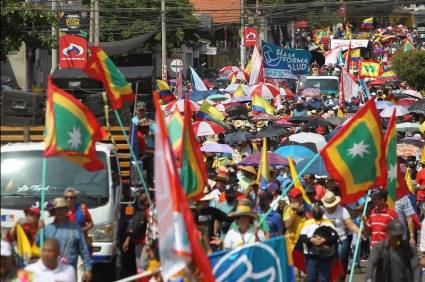 La marcha en Barranquilla