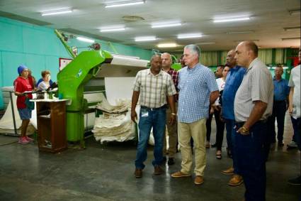 Miguel Díaz-Canel Bermúdez en recorrido por Santa Clara