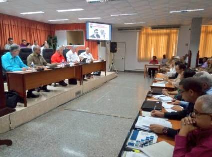 Miguel Díaz-Canel Bermúdez, asiste al Pleno del Consejo Nacional de la Central de Trabajadores de Cuba