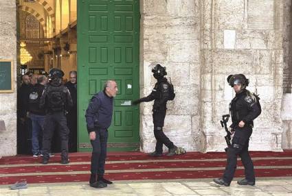 Fuerzas de seguridad israelíes en Palestina