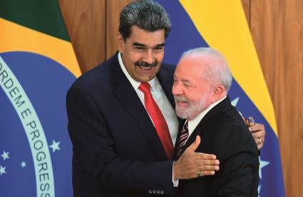 Los presidentes Maduro y Lula