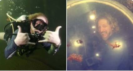 Ingeniero biomédico pasó tres meses en el fondo de la Laguna Esmeralda.