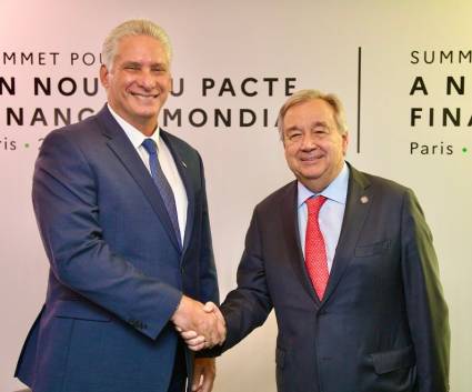 Díaz-Canel y Guterres