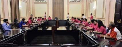 Encuentro de jóvenes diputados cubanos con representantes de la Unión de Jóvenes Comunistas de Ho Chi Minh