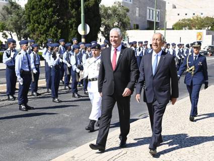 Inicio de visita oficial de Presidente Díaz-Canel en Portugal