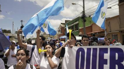 Manifestaciones en Guatemala