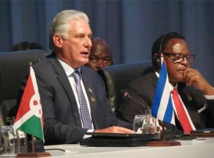 El Presidente Miguel Díaz-Canel participa en la Cumbre BRICS en Sudáfrica,