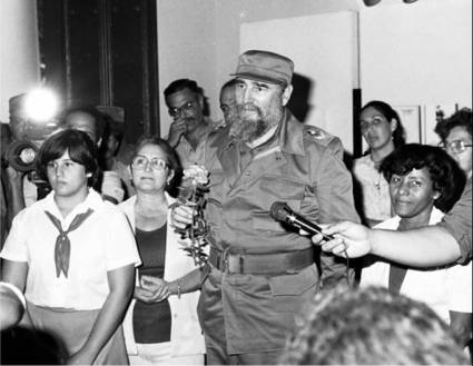 Visita de Fidel a la Casa Natal de Carlos Manuel de Céspedes