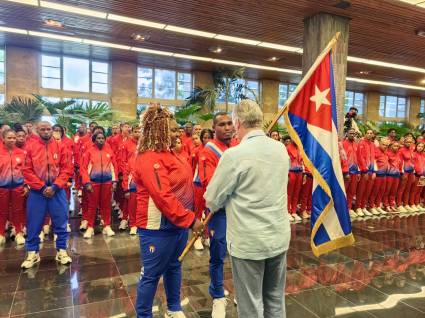 Abanderamiento de la delegación cubana a los 19nos. Juegos Panamericanos Santiago 2023
