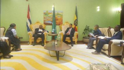 Visita oficial de Salvador Valdés Mesa a Etiopía
