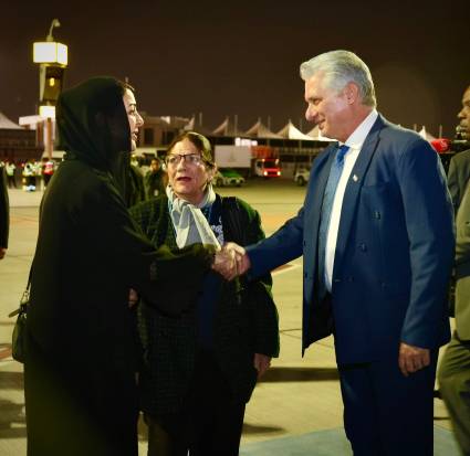 Presidente de Cuba inicia visita oficial a Emiratos Árabes Unidos