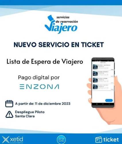 Nuevo servicio de Ticket: Lista de espera de la Empresa Viajero