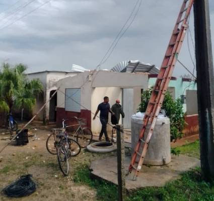 Tornado en municipio Los Arabos