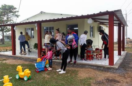 La Empresa de Acopio y Beneficio del Tabaco San Luis respalda la casita infantil construida en el consejo popular Santa Fe