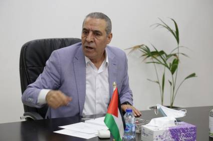 Hussein al-Sheikh, secretario general del comité ejecutivo de la Organización para la Liberación de Palestina