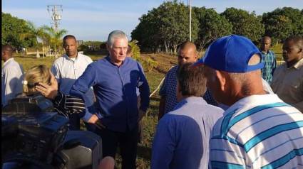 Visita del presidente Miguel Díaz-Canel a Matanzas
