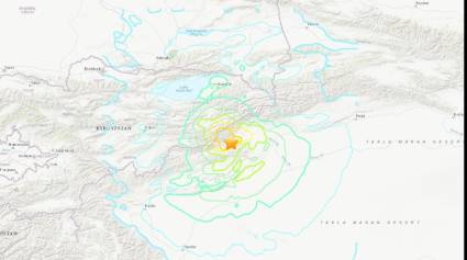 Un sismo de 7,0 se registró este lunes en la frontera entre China y Kirguistán