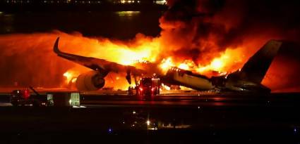 Incendio en el vuelo JAL-516 de Japan Airlines