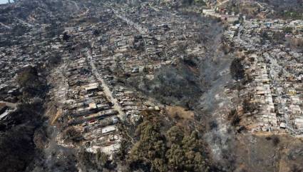 Incendios forestales en Chile.