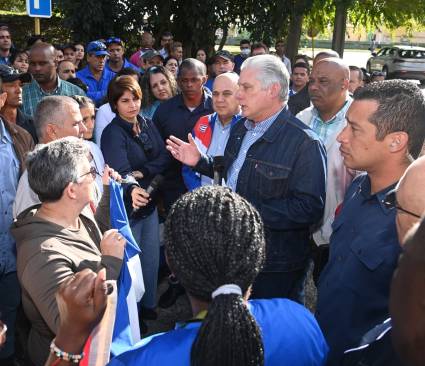 Visita del presidente Díaz-Canel a Matanzas