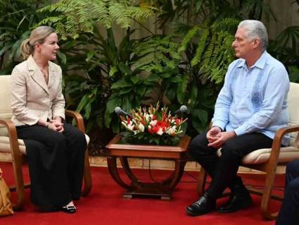 Díaz-Canel intercambió con presidenta del PT-Brasil