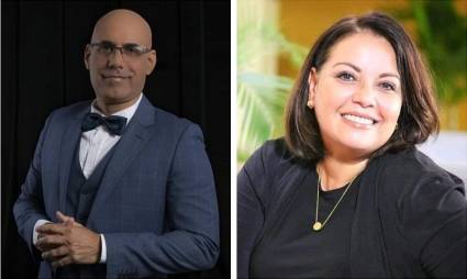 Agnes Becerra y Marino Luzardo