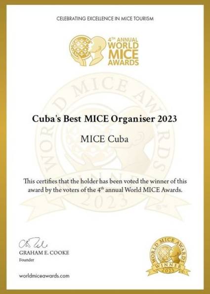 Cuba mejor en World MICE Awards 2023