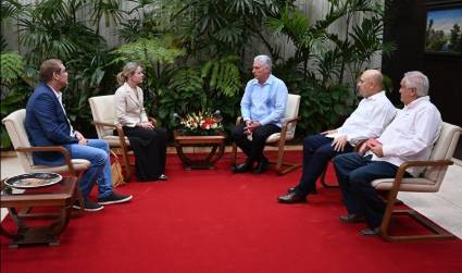 El Presidente de Cuba, Miguel Díaz-Canel Bermúdez