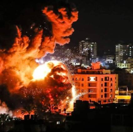 Aviones israelíes bombardearon varios objetivos civiles
