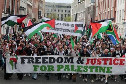 Manifestación en irlanda