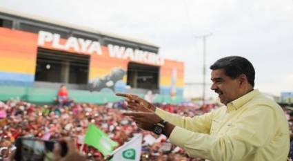 Continúan las movilizaciones en respaldo al presidente Maduro en Venezuela