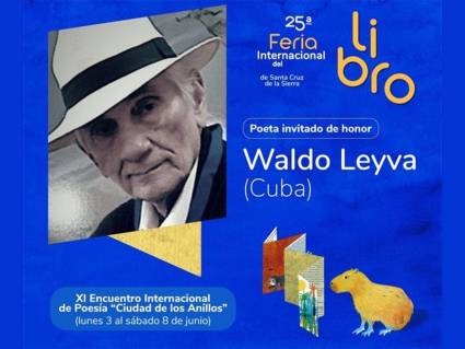 Poeta cubano recibe homenaje en Feria del Libro de Bolivia