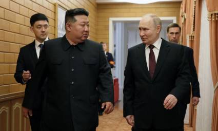 La visita de Putin a Pyonyang .