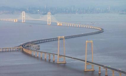 Mega enlace transmarino conecta ciudades chinas