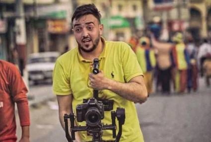 El periodista palestino Saadi Madoukh, muerto en un bombardeo aereo israelí en Al-Daraj.